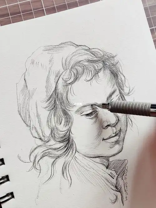 铅笔人物肖像画基础绘画学习不能停