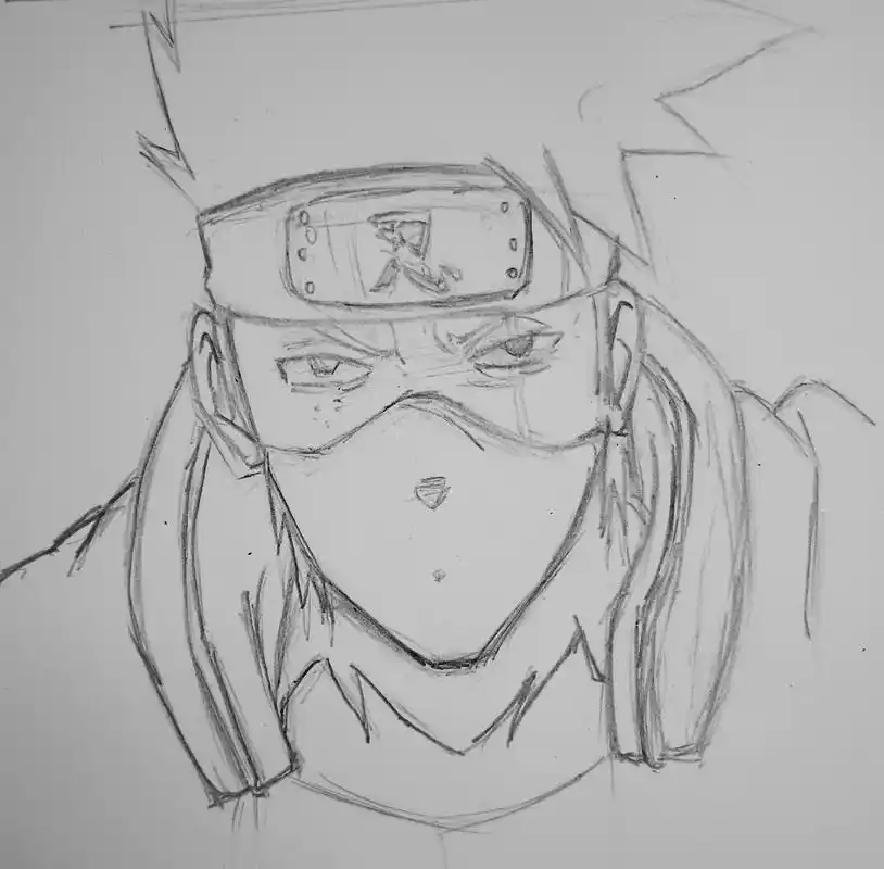 西卡 #手绘 #针管笔 #火影忍者 #卡卡西  @霧  - 抖音