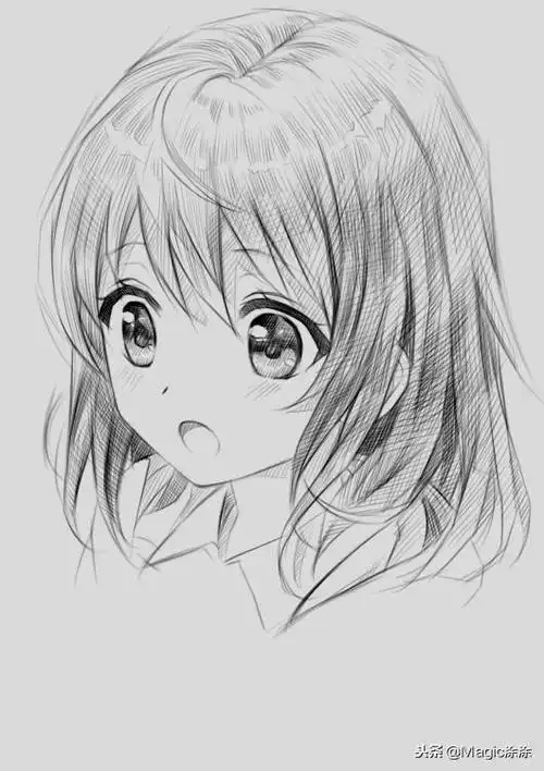 今天,图图为大家带来一组动漫少女中具有可爱素描风格的手绘舞步.