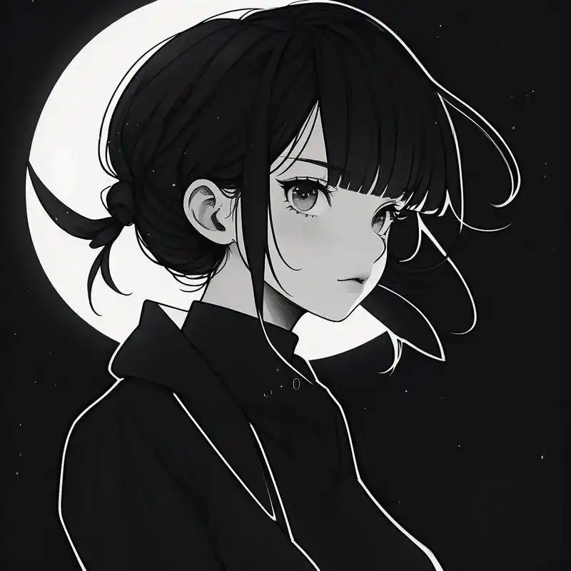 黑色风格女生头像或许是你的不二之选!