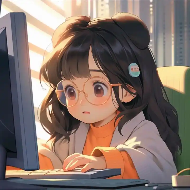 女生工作卡通头像分享