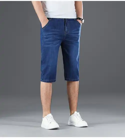 【捡漏特价】【牛仔裤男】男牛仔七分裤夏薄料弹力男装牛仔短裤七分男