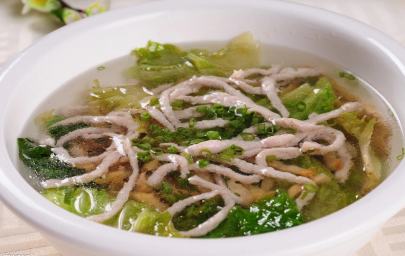 榨菜肉丝汤的热量和减肥功效