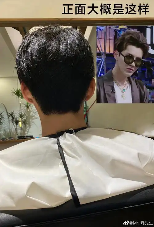 凡哥这剪头的效率够高的哦 发量也是令人羡慕了……|吴亦凡_新浪新闻