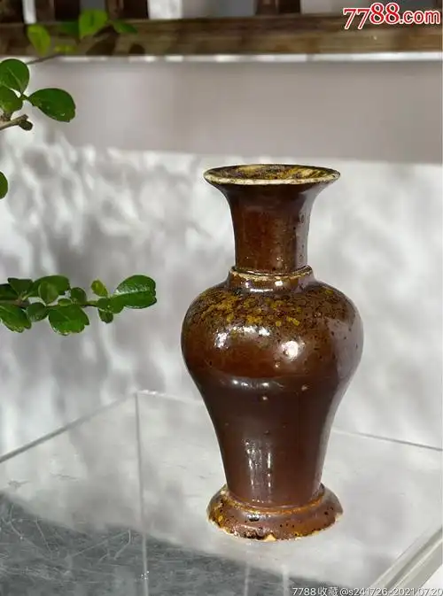 hb128明代紫金釉观音樽