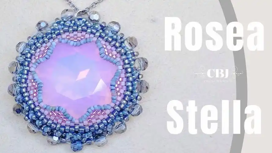 串珠教程-珠花包宝石晶钻大吊坠&大胸针(材料尺寸见简介)