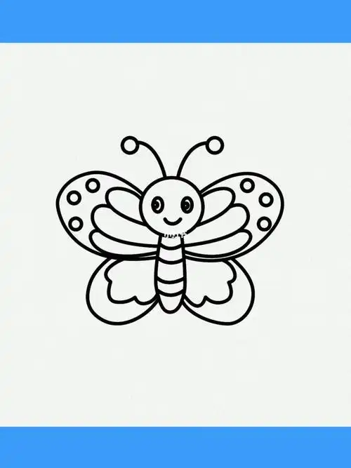 漂亮的蝴蝶这样画非常简单一学就会