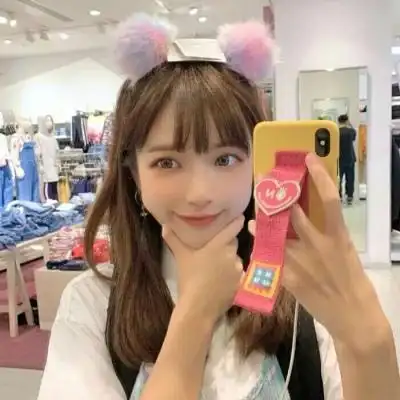 对镜自拍女生头像