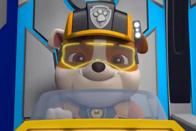 汪汪队立大功儿童游戏天天被岩石堵住小砾驾驶挖掘机帮忙