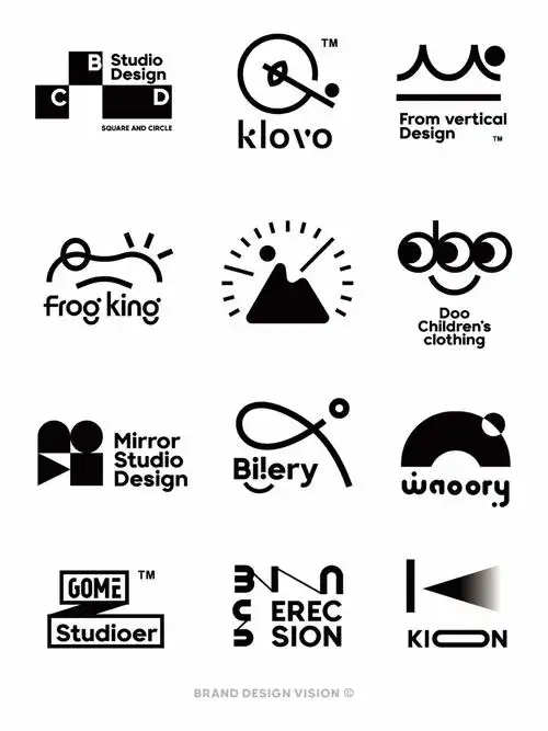 原创简约风logo设计作品简约标志图标创意