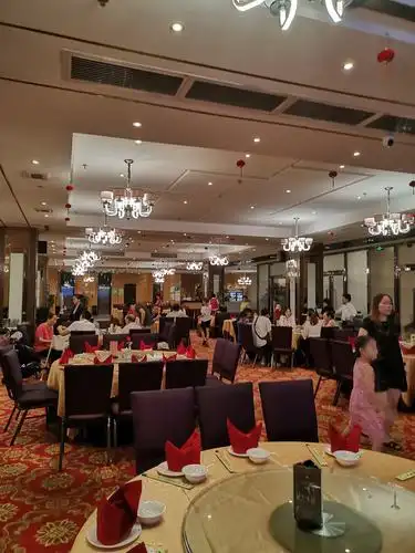 酒店环境不错,就餐客人不少.