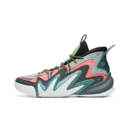 anta 安踏 要疯4.0系列 狂潮二代 男子篮球鞋 112031602-1 灰绿 41