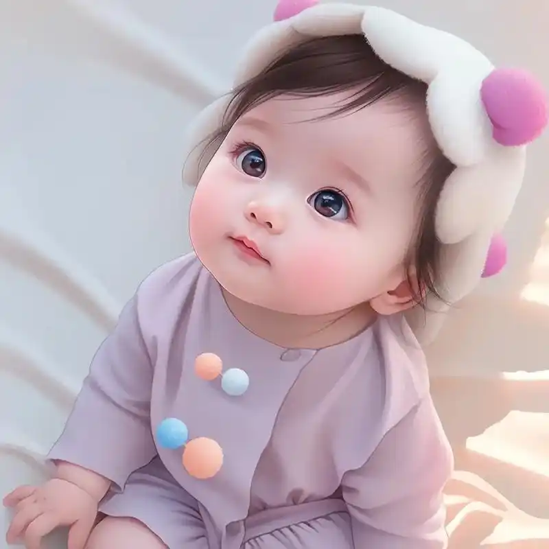 大眼女宝,可爱幼崽头像.孕妈必备专用漂亮宝宝头像壁纸.孕期多 - 抖音