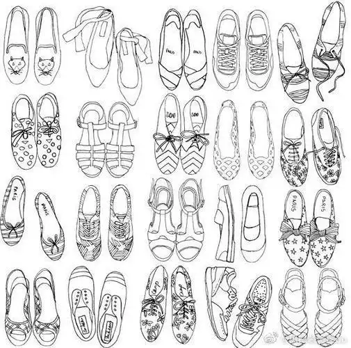 q版女孩鞋子简笔画 简笔画图片大全-蒲城教育文学网
