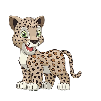 卡通豹子