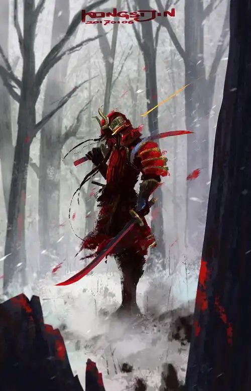 今天看了部电影最后的武士看燃了于是涂了个武士桑