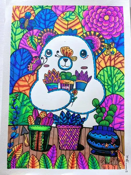 666至766岁儿童画线描控笔训练