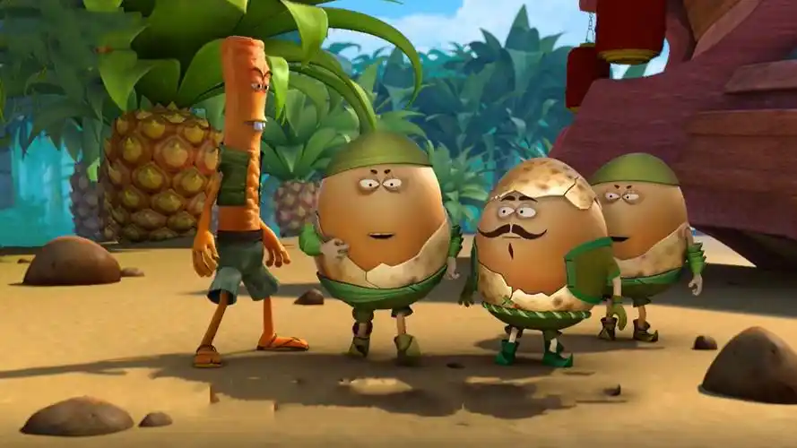 美食大冒险:咸鱼海盗团大表哥出场,四海船长等人再次被困!