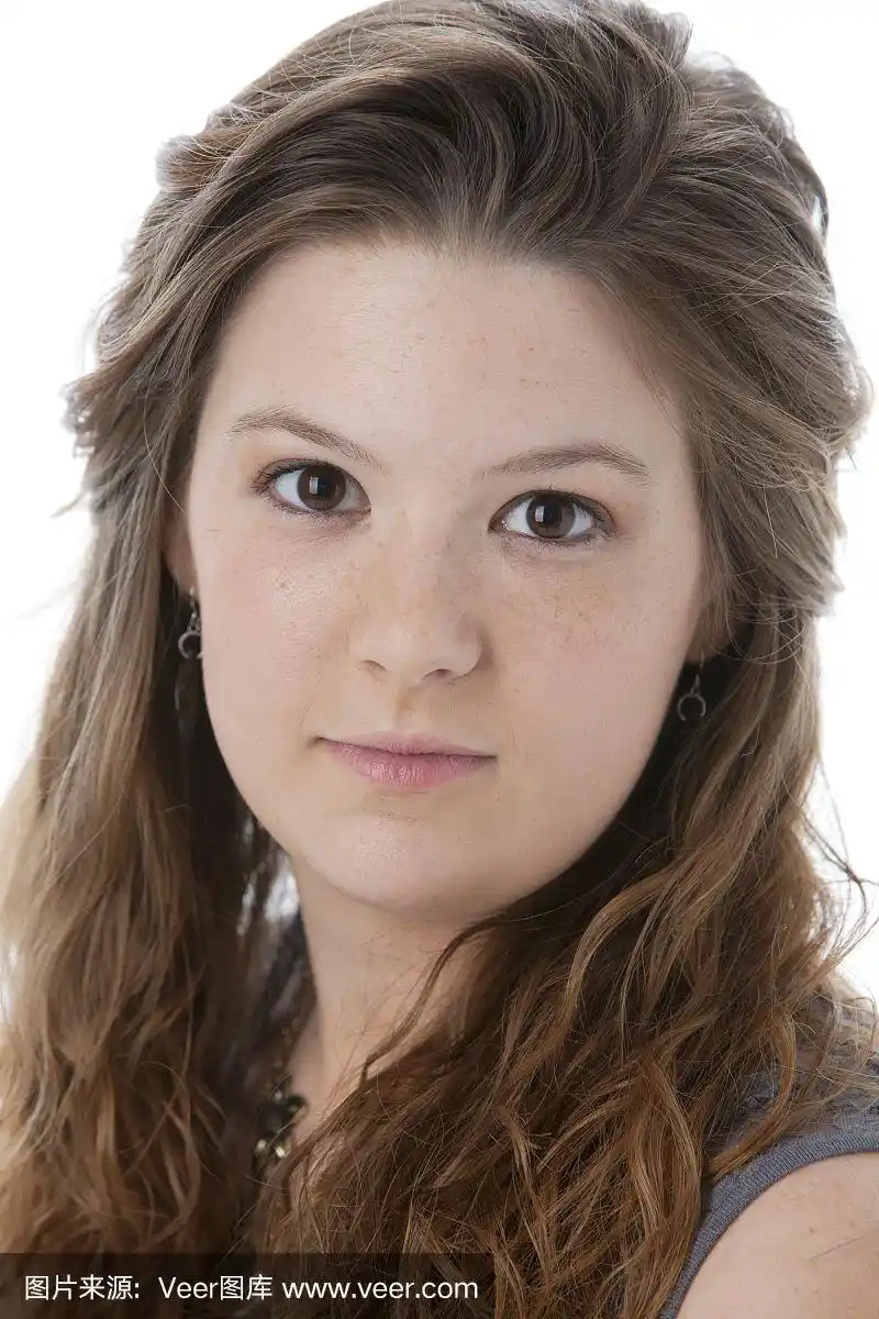 真人秀:少女微笑的大头照