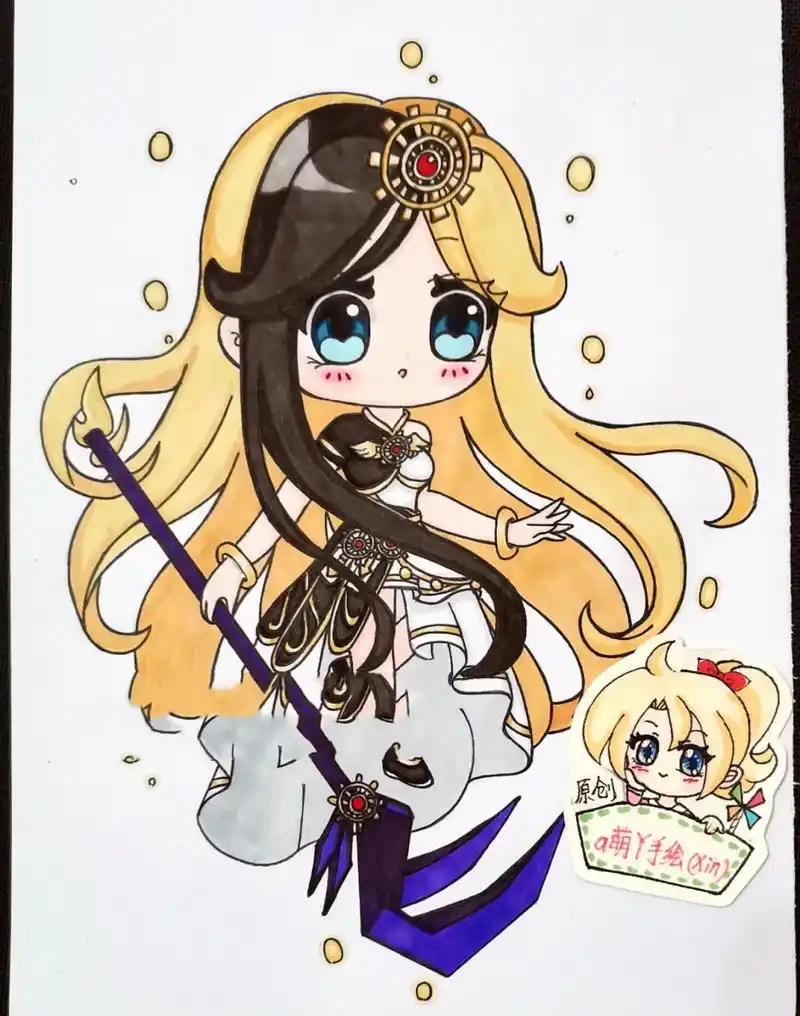 迷你世界叶罗丽白光莹简笔绘画画的日常教程 原创(第58个) 迷你世界