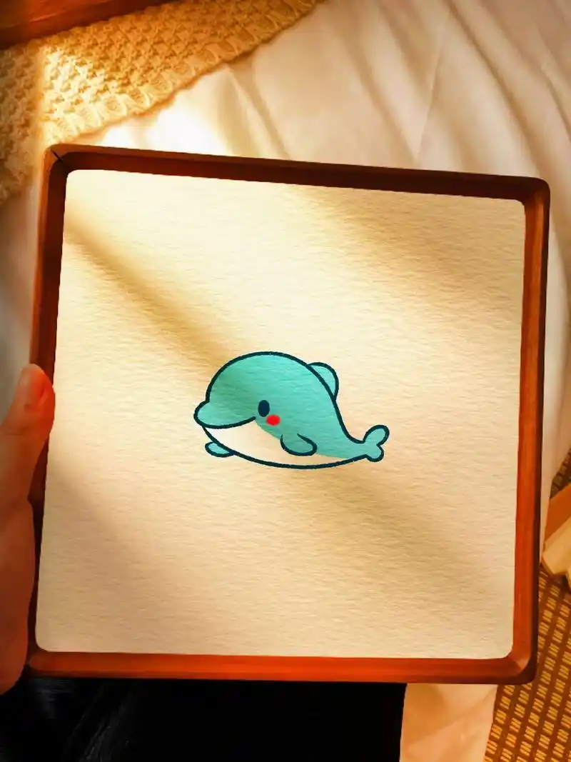 图文伙伴计划 简单四步画可爱的小海豚!超级简单,一学就会! - 抖音