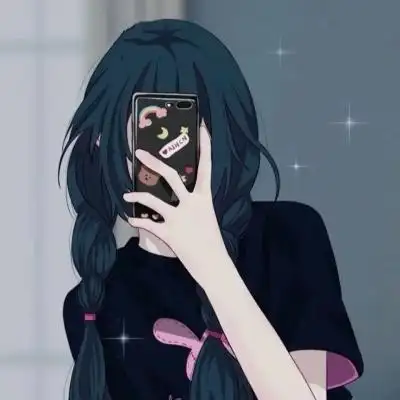 高清一左一右的闺蜜头像动漫超酷超拽图片,女生头像图片