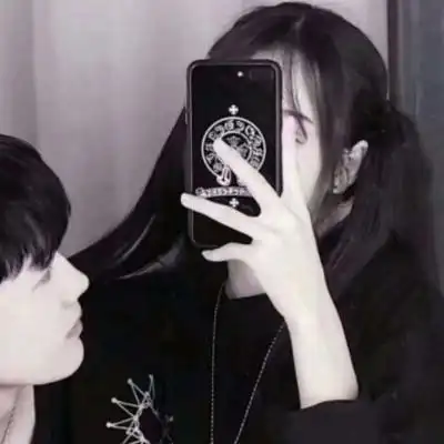 霸气情侣头像超拽黑白一对两张 2021抖音霸气轻狂男女双人图片