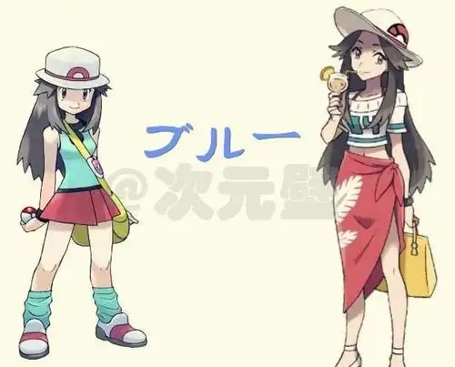 原创神奇宝贝五位女主长大后小光成邻家小妹瑟蕾娜知性成熟