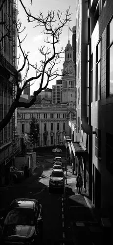 黑白色调的小众壁纸