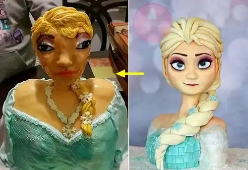 蛋糕界丑哭的买家秀艾莎女王成壮汉最后一个卖家套路太深了