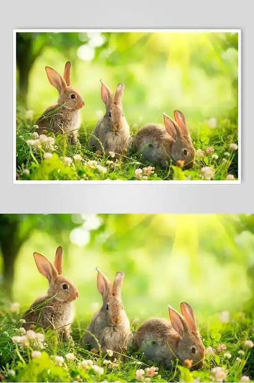 可爱小兔子图片