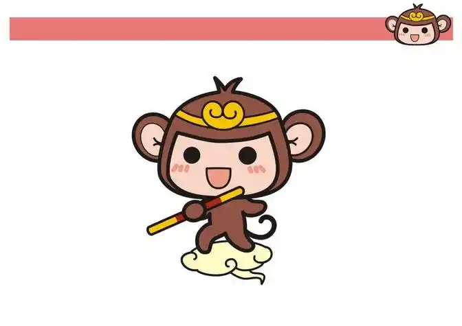 孙悟空简笔画涂色 孙悟空简笔画涂色彩色