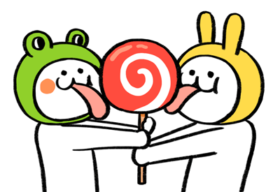 卡通伸舌头舔棒棒糖红脸蛋gif动图_动态图_表情包下载_soogif