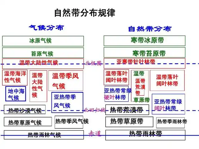 会考地理自然带专题复习