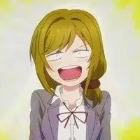 咧嘴大笑的女生动漫头像点击鼠标右键下载