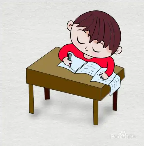 简笔画--如何画教室内认真抄作业的同学