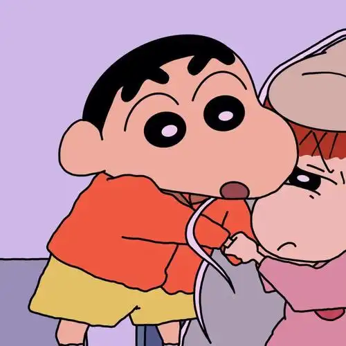 蜡笔小新情侣头像  #头像快乐与平凡最浪漫7815