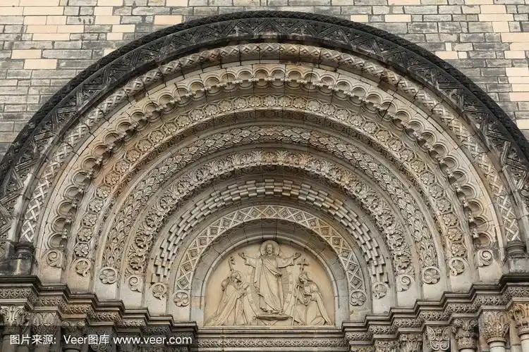 耶稣基督,神圣,罗马式,教堂,外立面