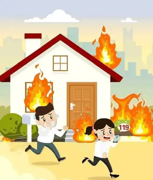 报警时要讲清详细地址,起火部位,着火物质,火势大小,报警人姓名及电话