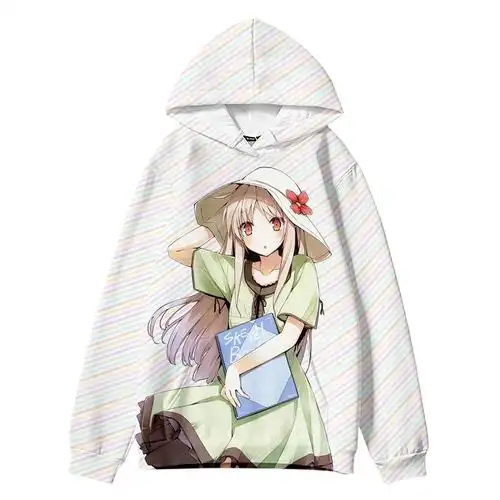 樱花庄的宠物女孩卫衣连帽少女可爱动漫二次元学生外套椎名真白v07