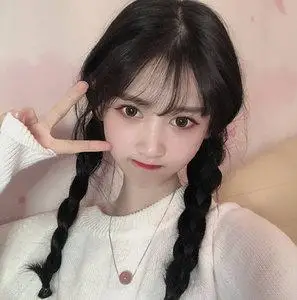 假发女长发空气刘海麻花辫子长直发网红可爱双马尾自然双辫全头套