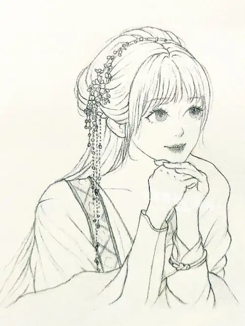 最近首页好火的苍兰诀#虞书欣  小兰花好灵哦,浅画一下轻喷#手绘教程