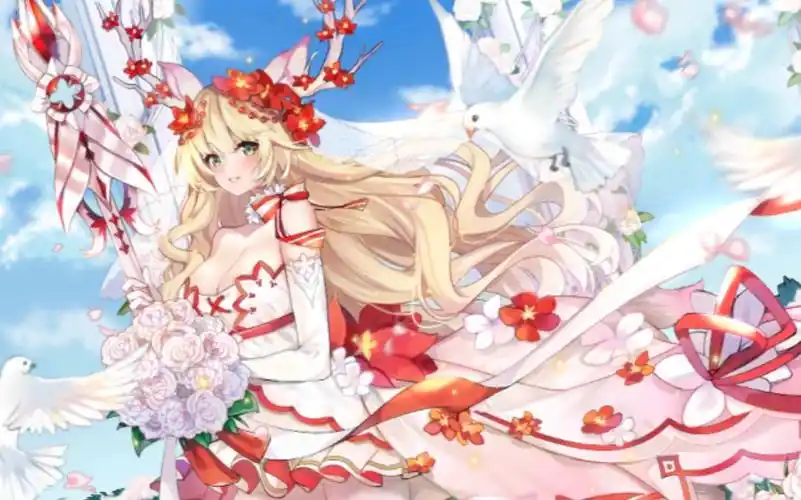 [300大作战]小鹿希尔德 纯白花嫁 挺赞的一个皮肤