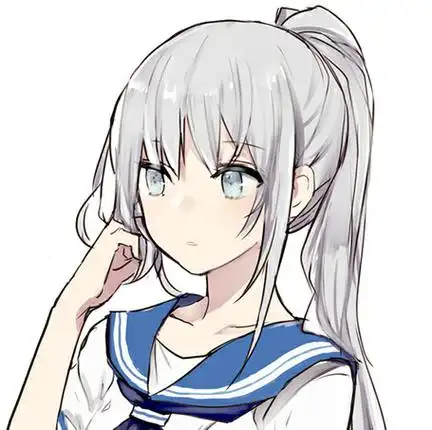 动漫女生头像银发