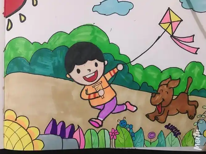 幼儿园生活简笔画作品 简笔画图片大全-蒲城教育文学网