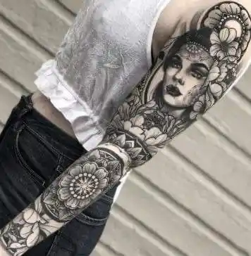 半花臂女纹身图案大全 - 搜狗图片搜索