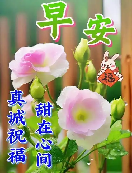 早上好温馨唯美早安祝福语图片问候语