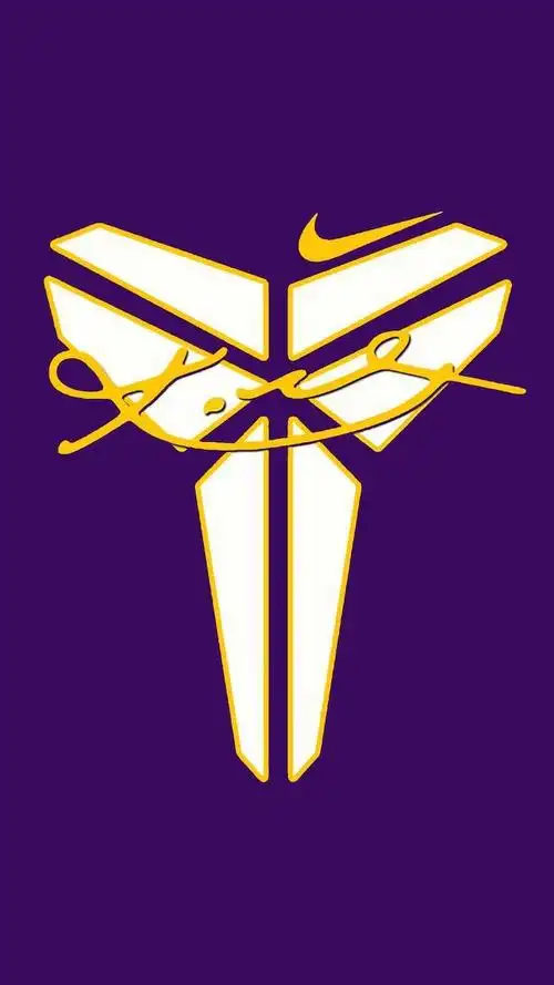 kobe logo in white with yellow outline kobe and gigi wallpaper