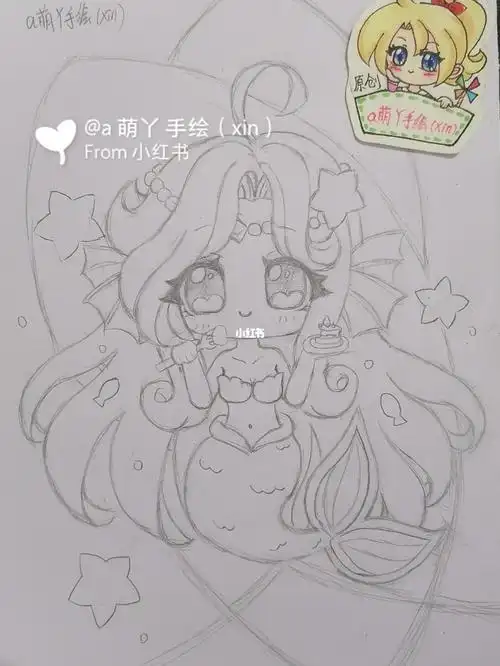 双鱼十二星座马克简笔画手绘画画的日常教程绘画手绘教程星座简