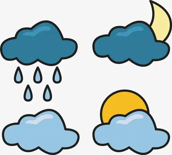 矢量卡通天气